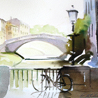 Ponte San Michele Vicenza - acquarello